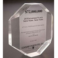 Acrylic Octagon Embedment Award